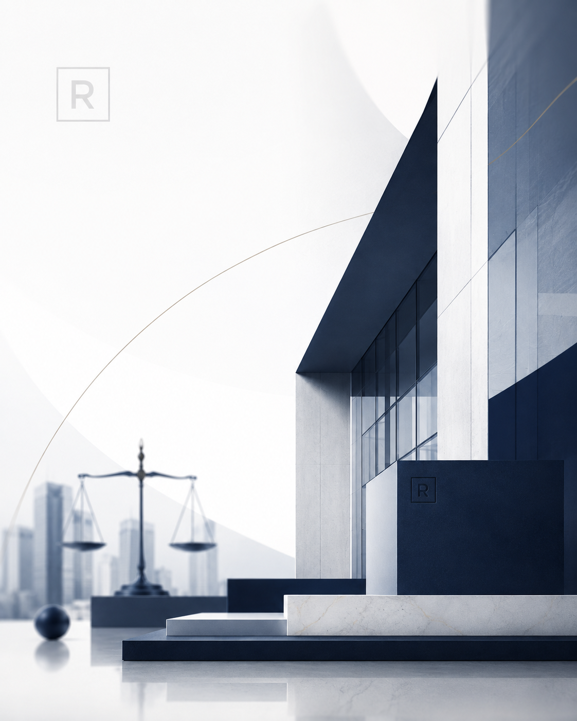 Arquitetura contemporânea em linguagem visual institucional da Rigel